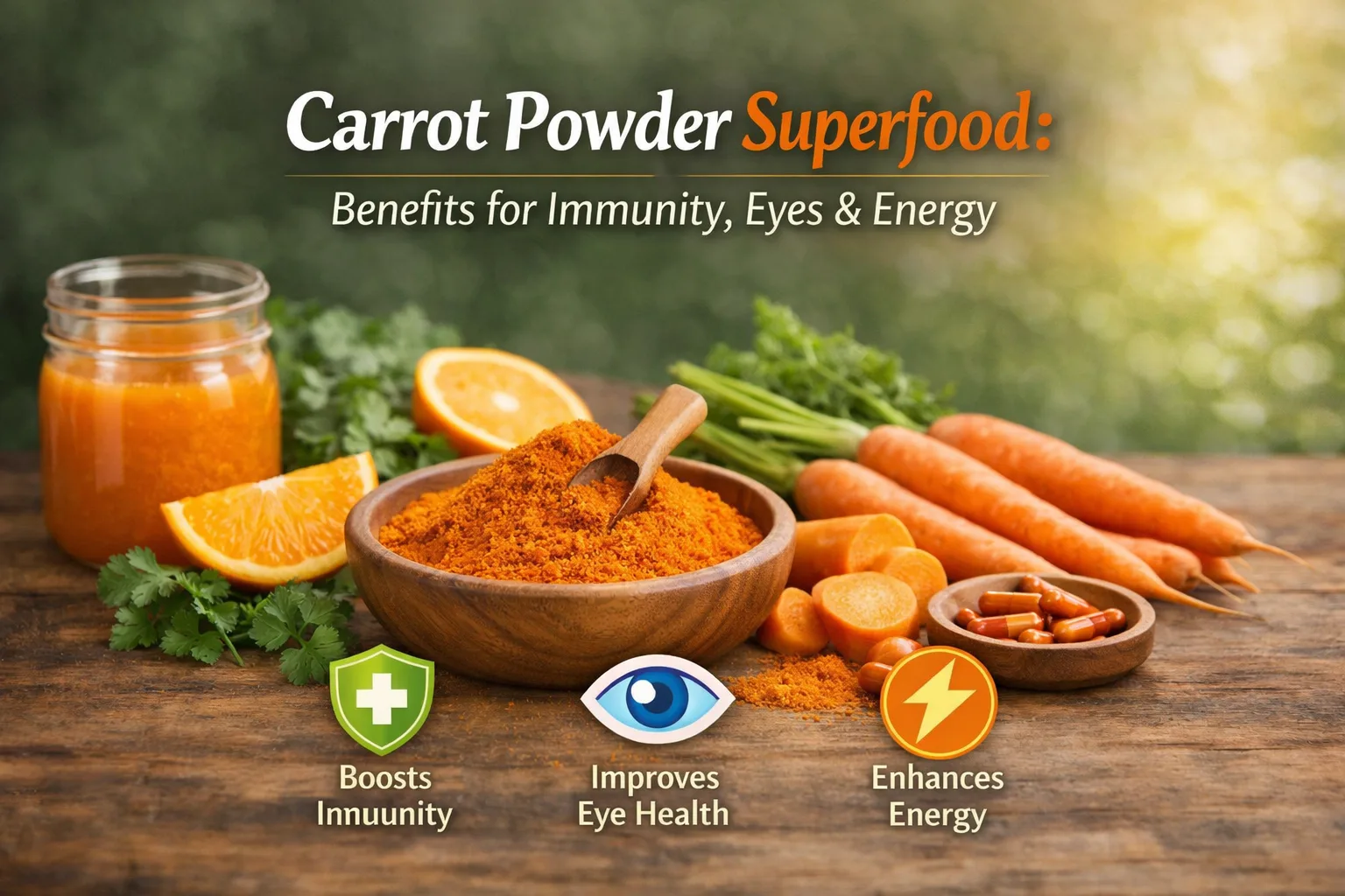 Carrot Powder Superfood: Benefits for Immunity, Eyes & Energy :-